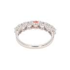 1.69卡半圈透光設計粉鑽排戒（86641）