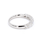 1.05卡半圈透光設計培育鑽石排戒（86099）