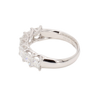 1.83卡半圈透光設計方形培育鑽石排戒（86664）