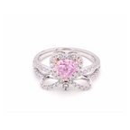 1.12卡心形粉鑽戒指（86981）