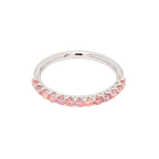 0.59卡半圈透光設計粉鑽排戒（86637）