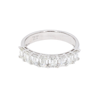 1.7卡半圈祖母綠形排鑽戒指（85794）