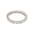 1.85卡白金全圈透光設計排鑽戒指（86024）