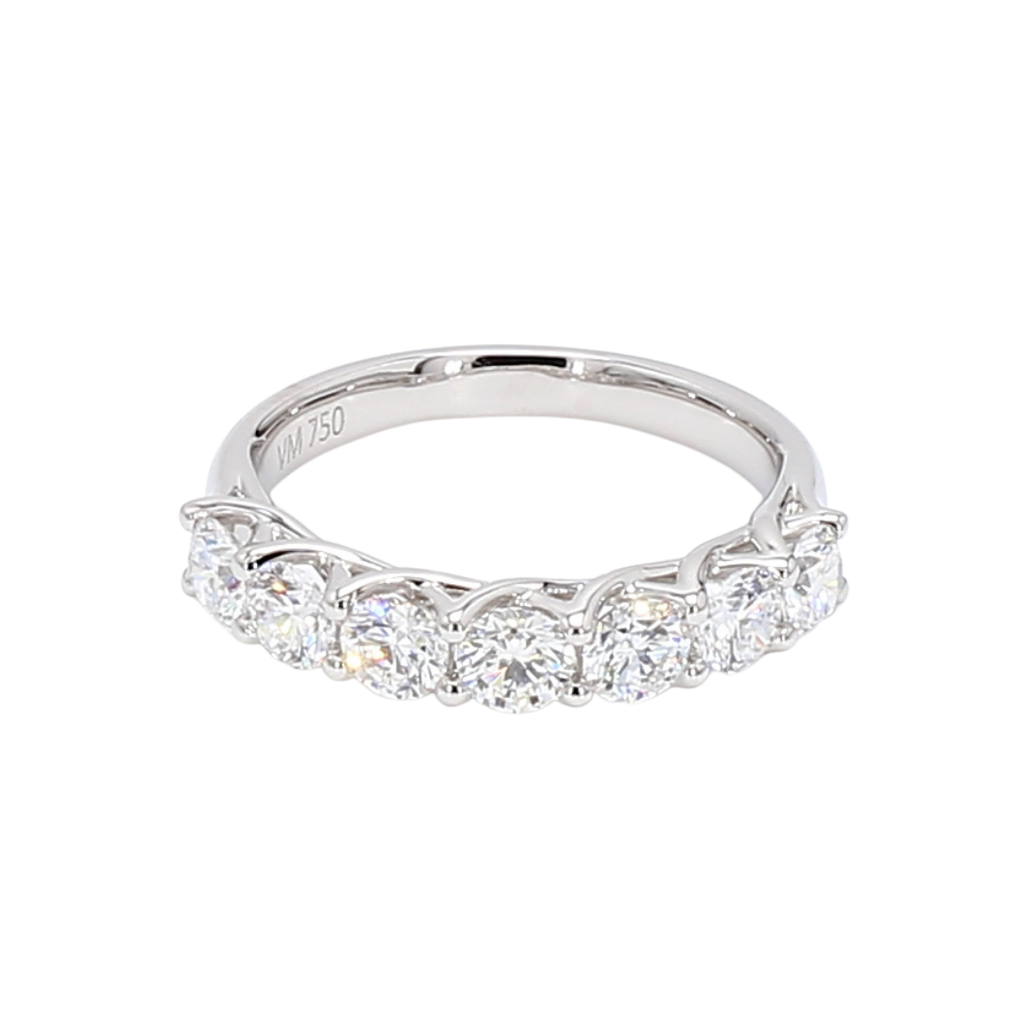 1.41卡半圈透光設計排鑽戒指（86101）