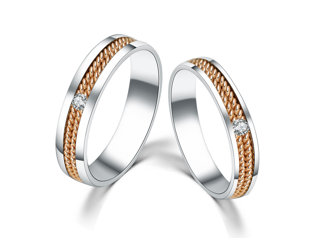 18K德國結婚對戒