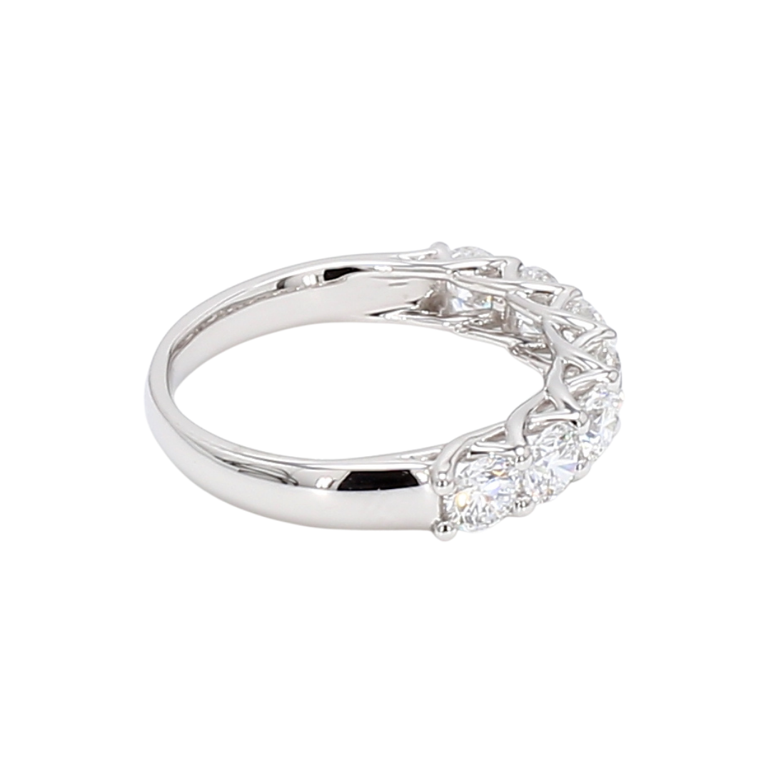 1.41卡半圈透光設計排鑽戒指（86101）