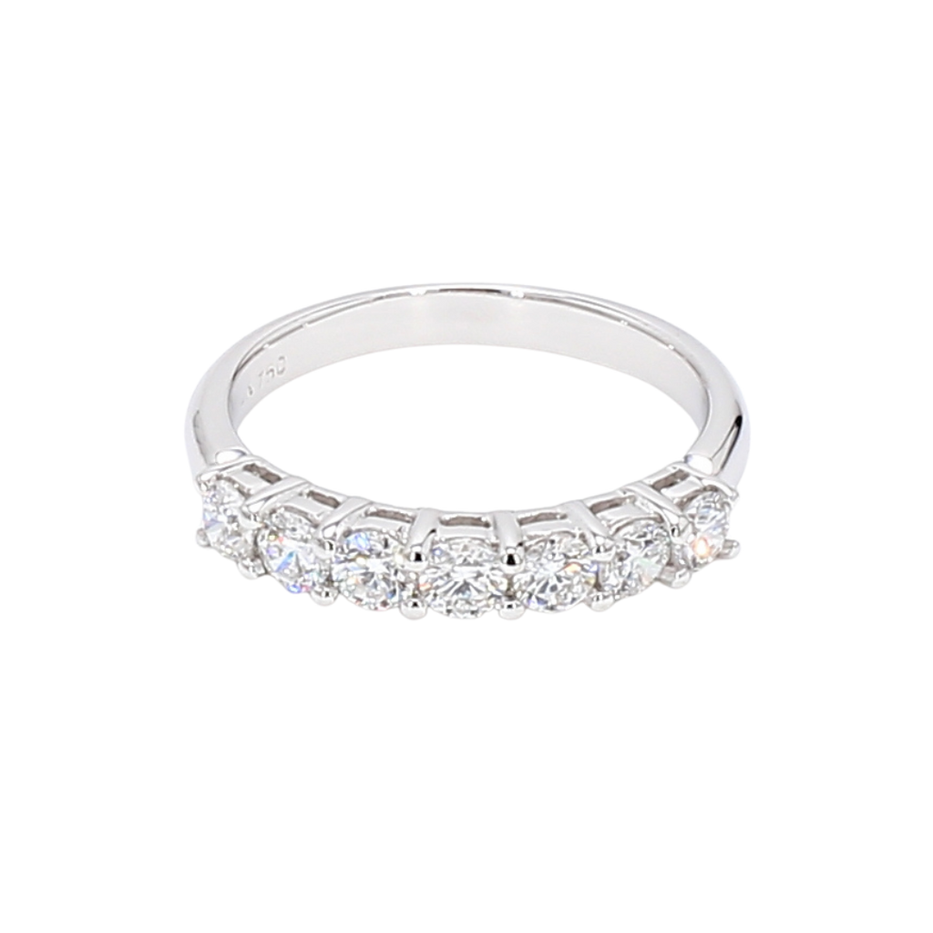 0.76卡半圈培育鑽石排戒（85796）