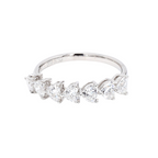 1.15卡半圈心形培育鑽石排戒（86203）