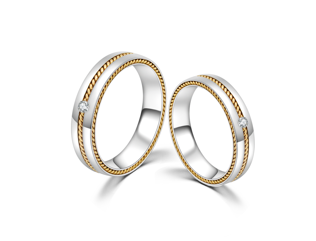 18K德國結婚對戒
