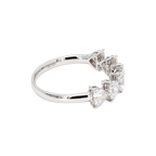 1.5卡半圈心形培育鑽石排戒（86010）