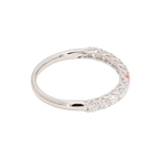 0.43卡半圈透光設計培育粉鑽排戒（86645）