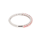 0.59卡半圈透光設計粉鑽排戒（86637）