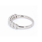 0.8卡半圈橢圓形培育鑽石排戒（86198）