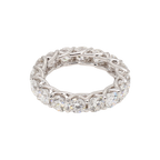 4.8卡白金全圈透光設計排鑽戒指（86030）