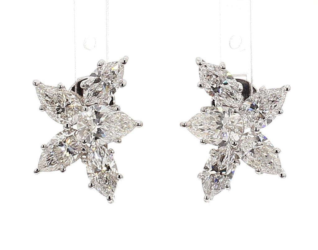 幾何設計拼鑽耳環(86014)