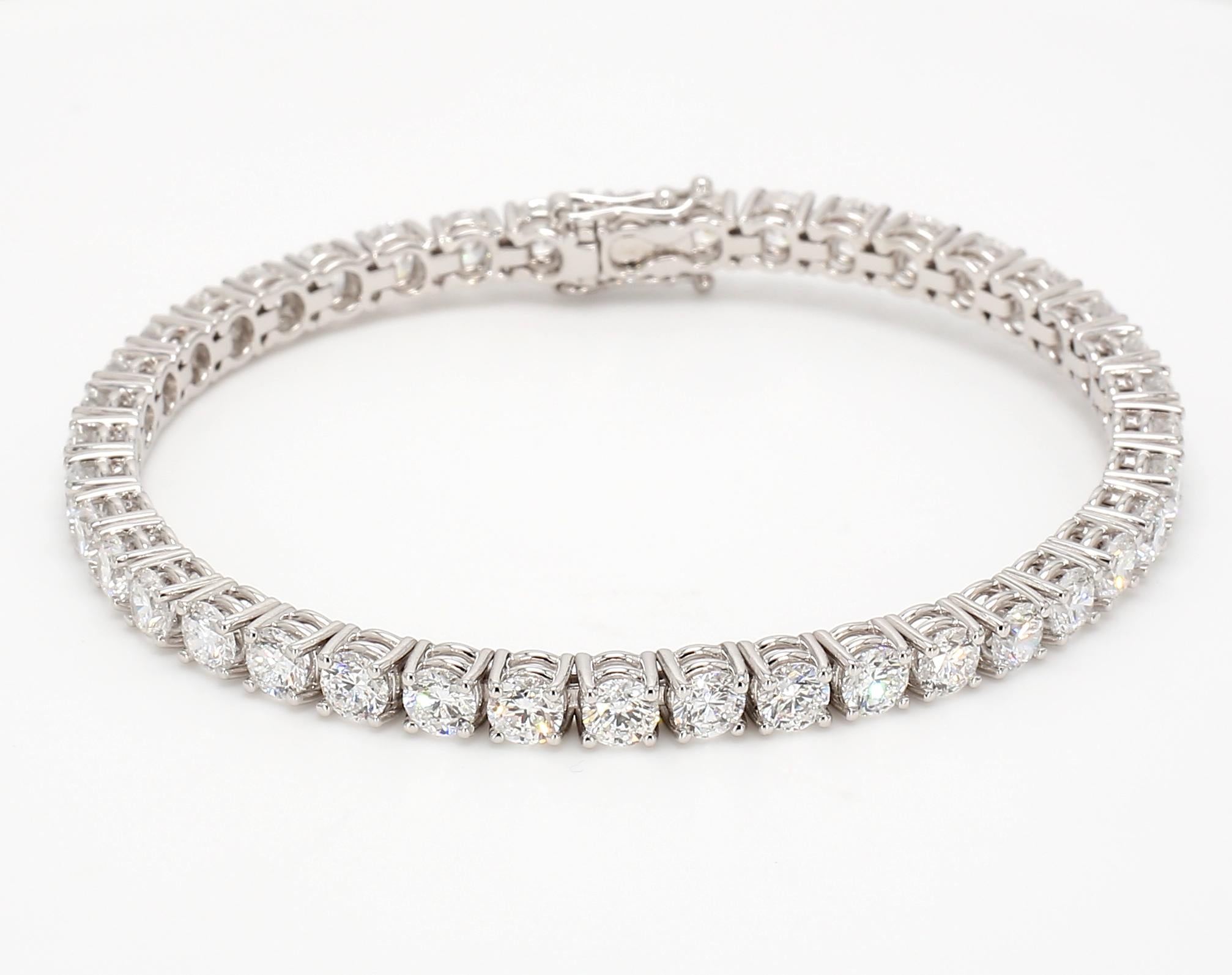 8.7卡培育鑽石滿鑽手鍊