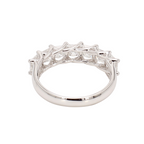 1.83卡半圈透光設計方形培育鑽石排戒（86664）