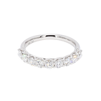 0.91卡半圈透光設計排鑽戒指（86117）