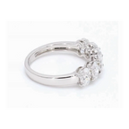 1.92卡半圈透光設計橢圓形排鑽戒指（85792）