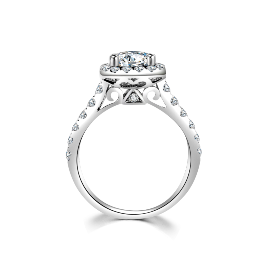 方形鑽石戒指(款號 R313)