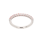 0.59卡半圈透光設計粉鑽排戒（86637）
