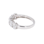 1.92卡半圈透光設計橢圓形排鑽戒指（85792）