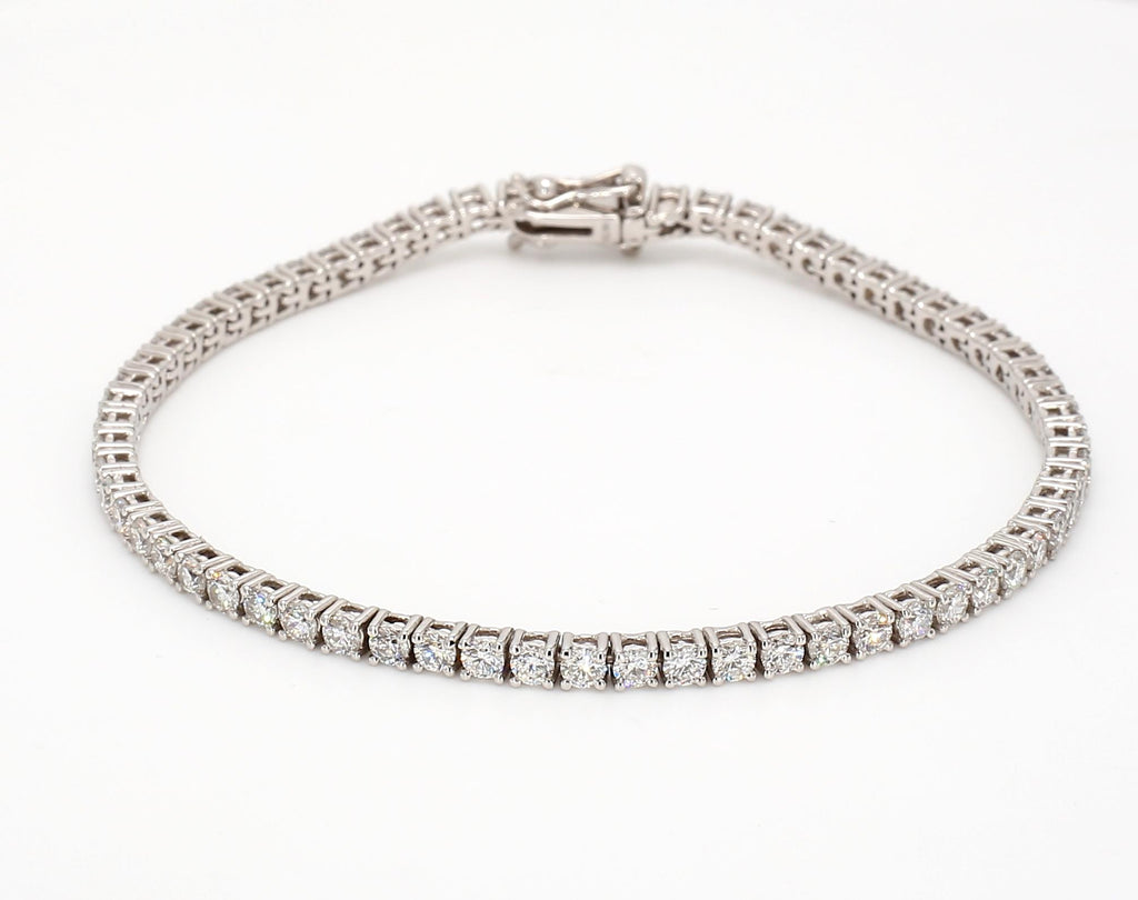 3.38卡培育鑽石滿鑽手鍊