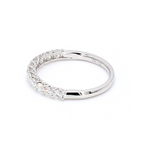 0.58卡半圈透光設計培育鑽石排戒（86118）