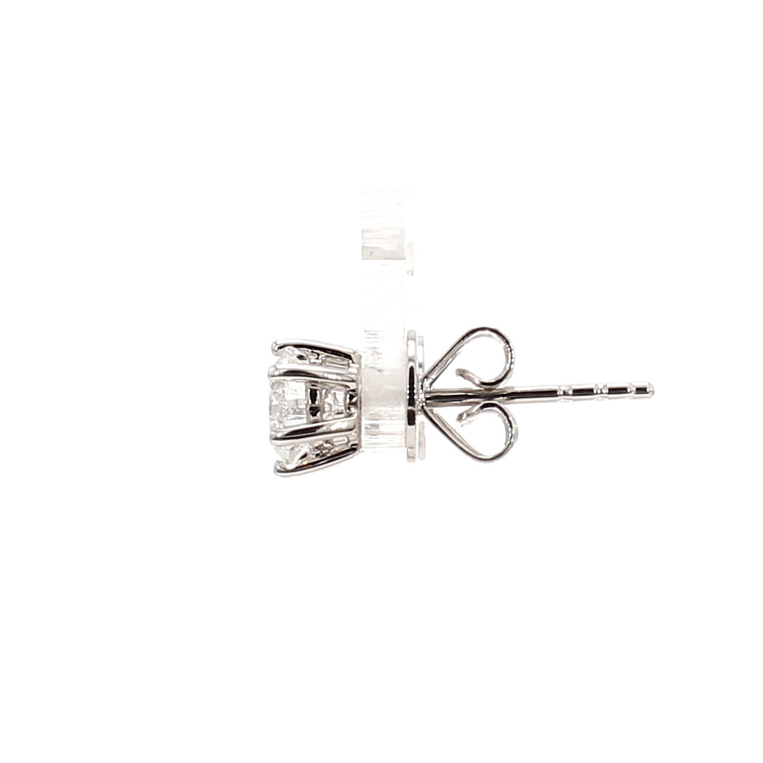 1卡培育圓鑽六爪耳環 (86576)