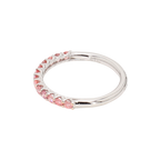 0.59卡半圈透光設計粉鑽排戒（86637）