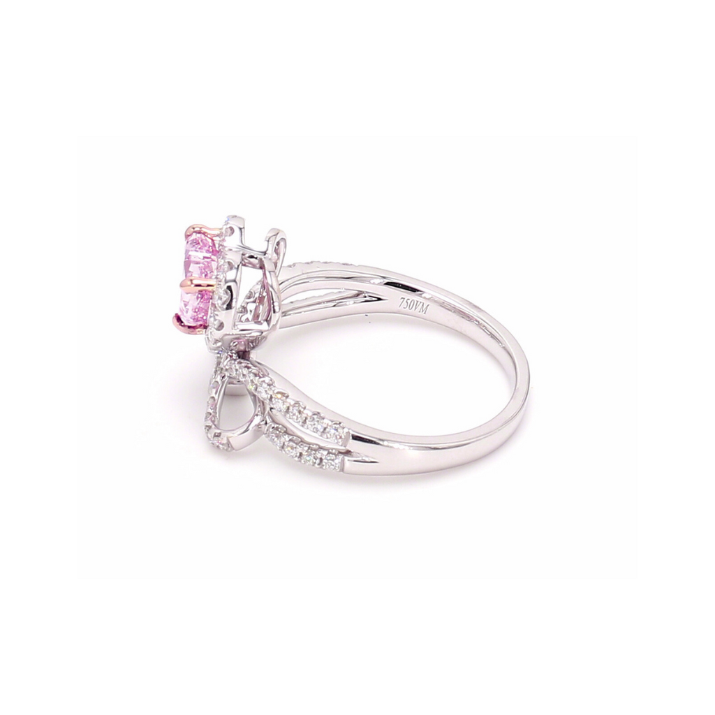 1.12卡心形粉鑽戒指（86981）