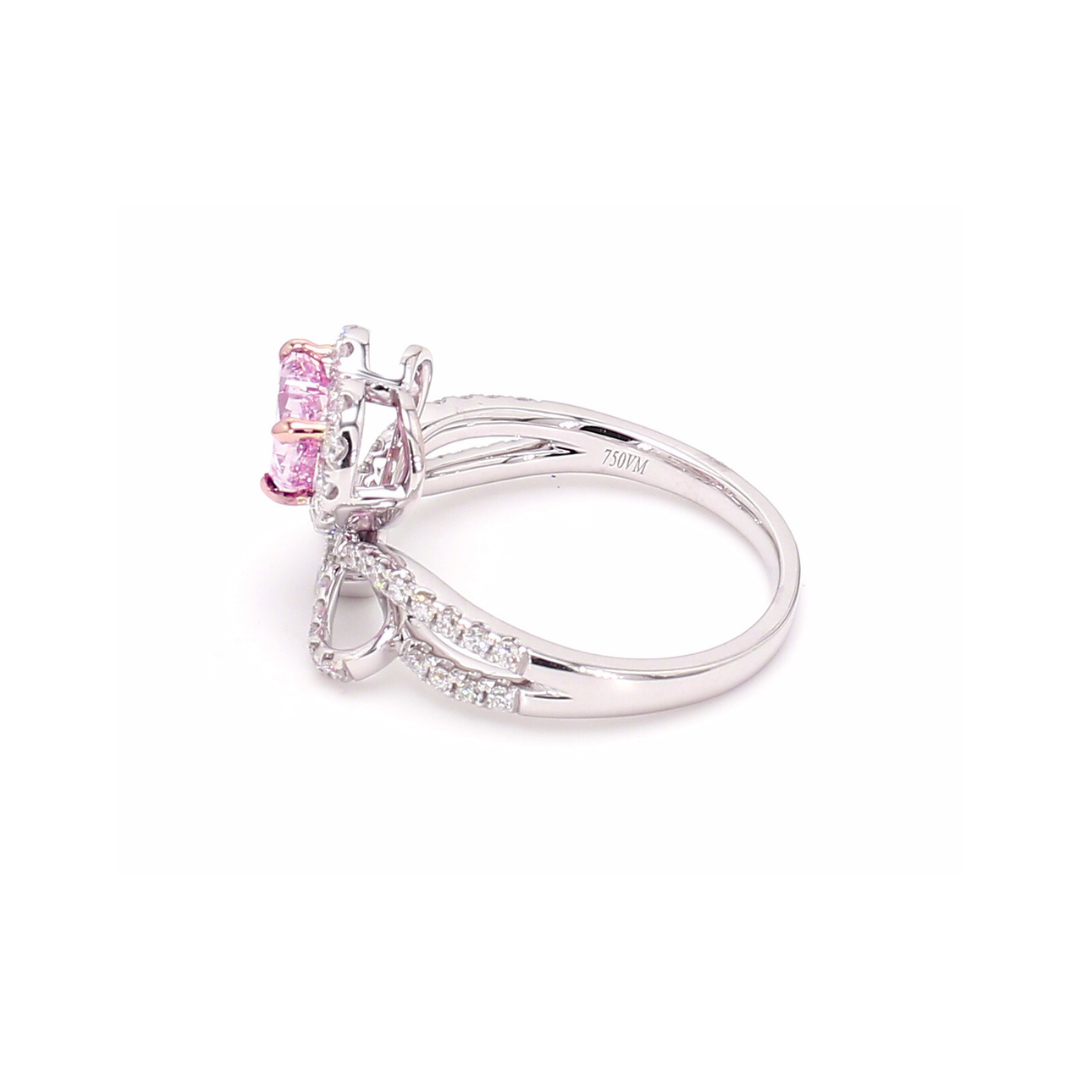 1.12卡心形粉鑽戒指（86981）