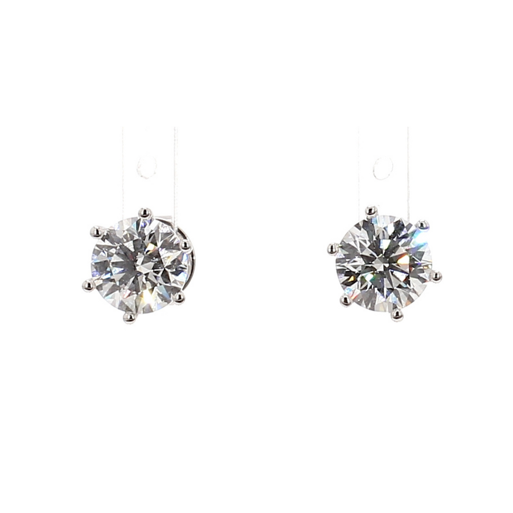 2.02卡培育圓鑽六爪耳環(86549)