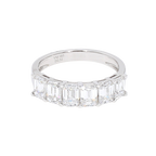 2.52卡半圈祖母綠形排鑽戒指（85793）