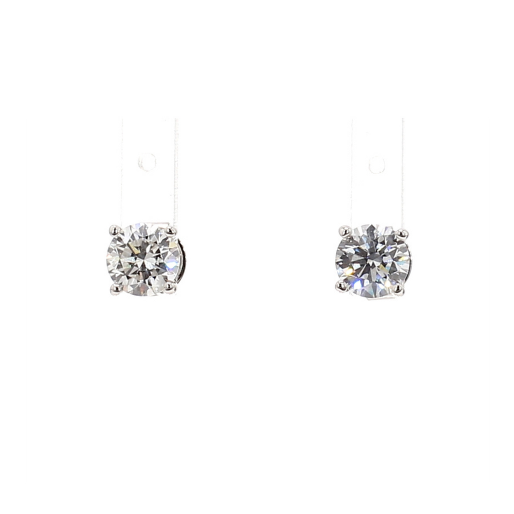 1.02卡培育圓鑽四爪耳環(86521)