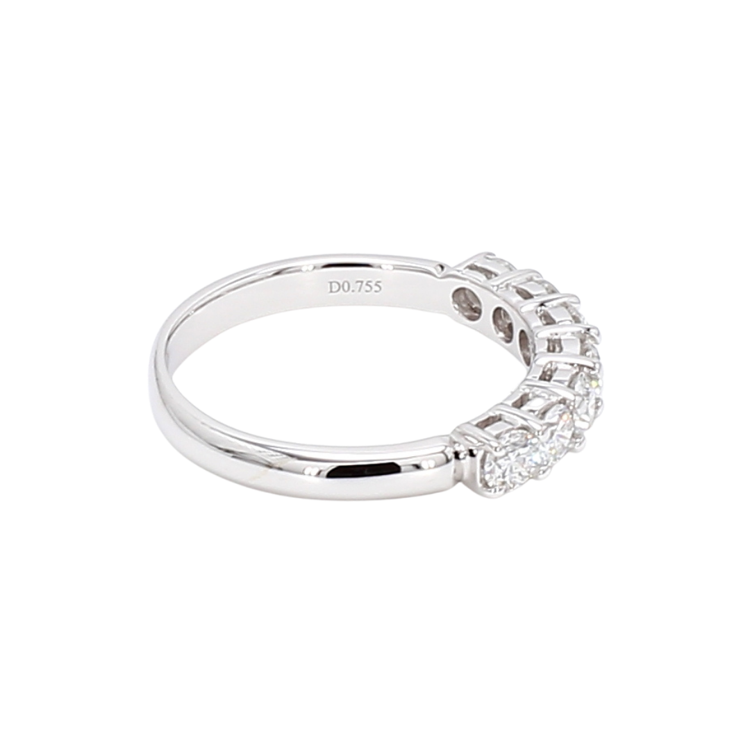 0.76卡半圈培育鑽石排戒（85796）