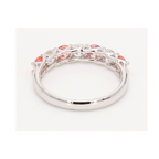 1.08卡半圈透光設計粉鑽排戒（86640）