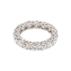 4.8卡白金全圈透光設計排鑽戒指（86030）