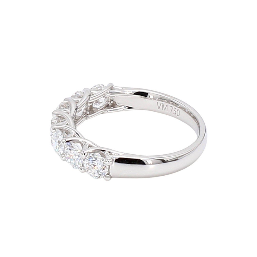 1.41卡半圈透光設計排鑽戒指（86101）