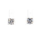 1.4卡培育圓鑽四爪耳環(86572)