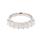 1.83卡半圈透光設計方形培育鑽石排戒（86664）