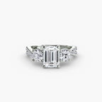 Three-Stone with Pavé Band 2