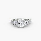 Three-Stone with Pavé Band 2