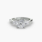 Three-Stone Ring (Baguette Side Stones)