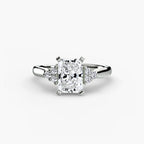 Solitaire with Cluster Shoulders 2