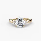 Solitaire with Cluster Shoulders 2