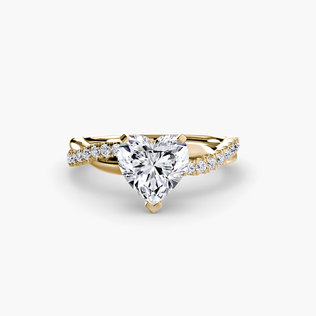 The Emerald Twist Pavé Ring