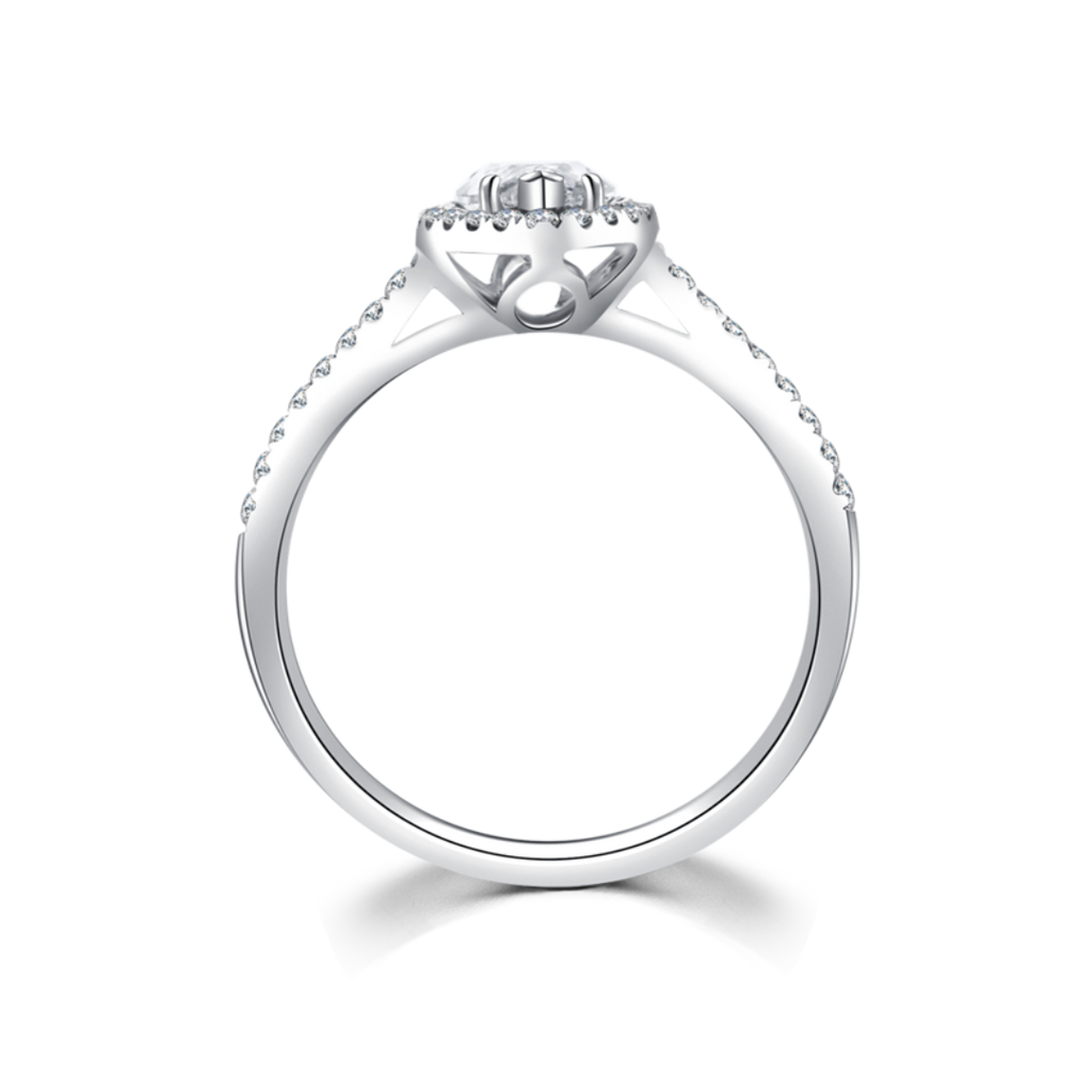 欖尖形鑽石戒指(款號 R3)