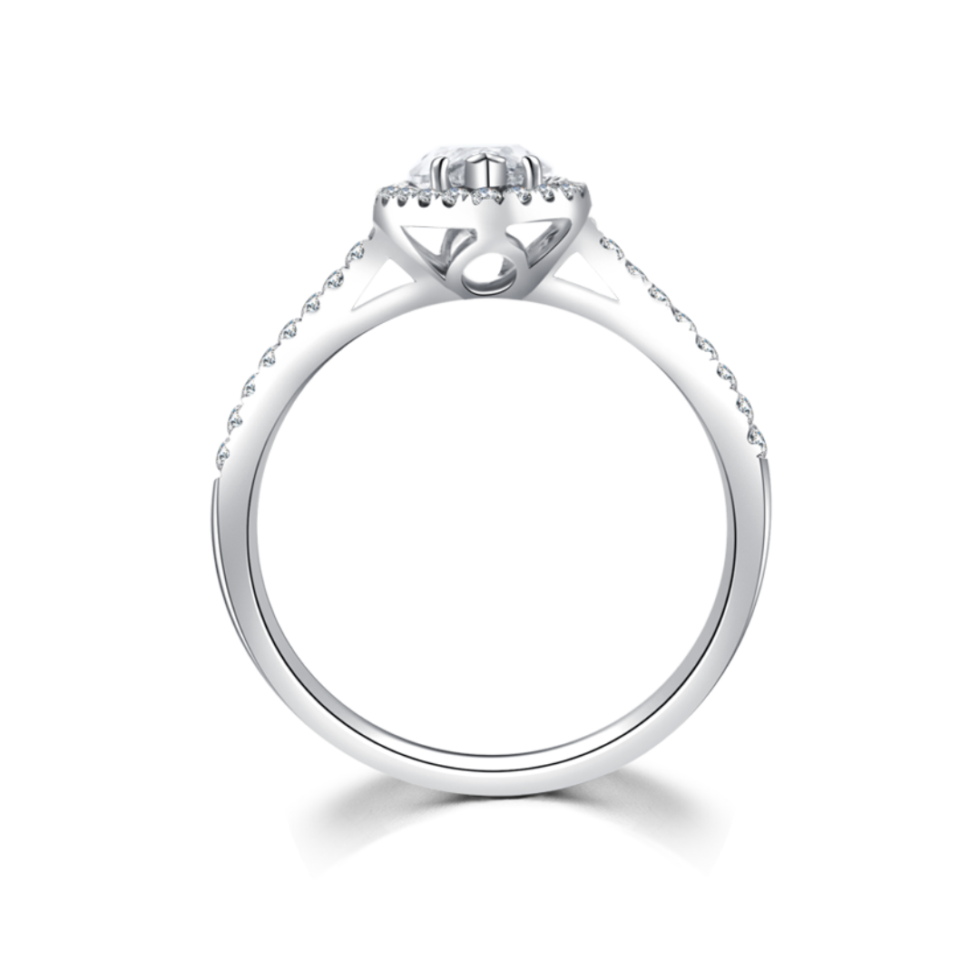 欖尖形鑽石戒指(款號 R3)