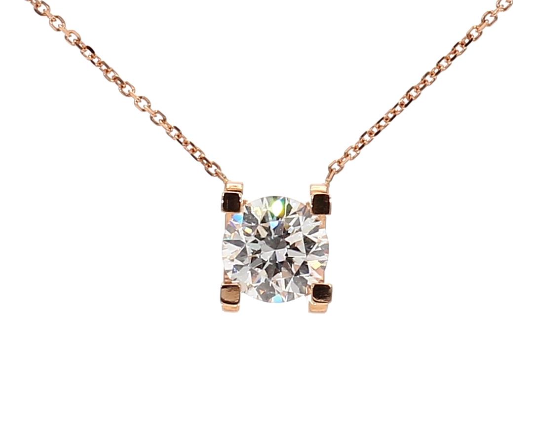 1.15卡培育鑽石四爪頸鍊(86278)